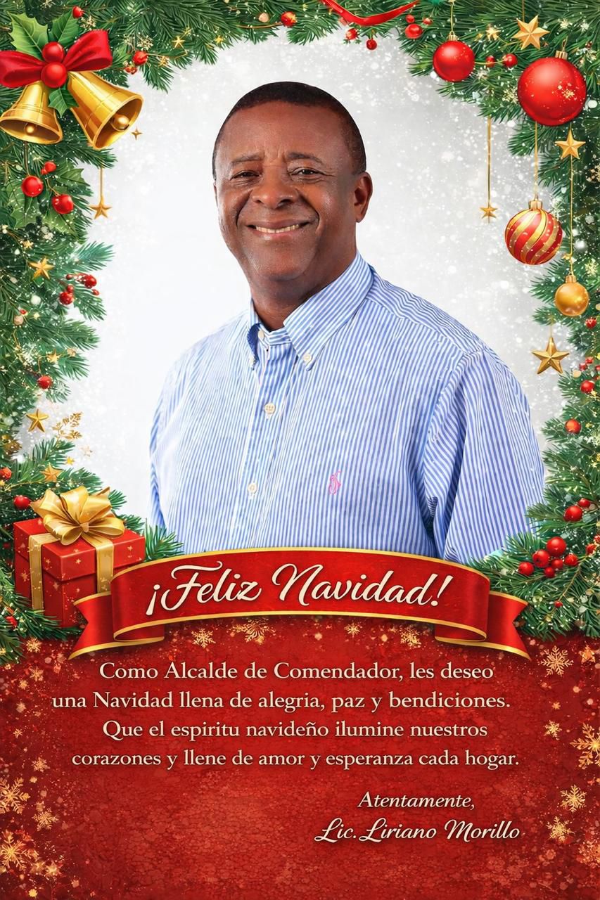 Feliz Navidad para todo el pueblo de Comendador